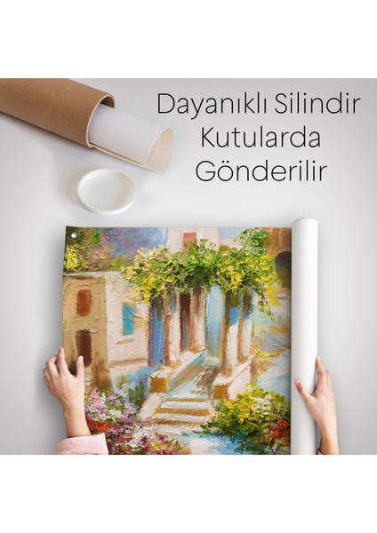 Denize Yakın Ev, Deniz Kıyısı, Rengarenk Çiçekler, Yaz Deniz Manzarası-1113
