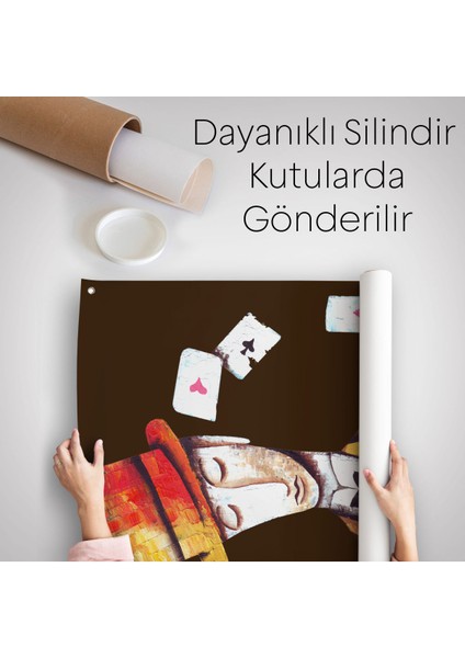 Kumarbaz Adam Dekoratif Duvar Örtüsü-Halısı-6443 indirimleri