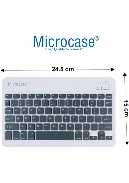 Tablet ve Telefonlar Için Şarjlı Bluetooth Türkçe Q Klavye - AL2671