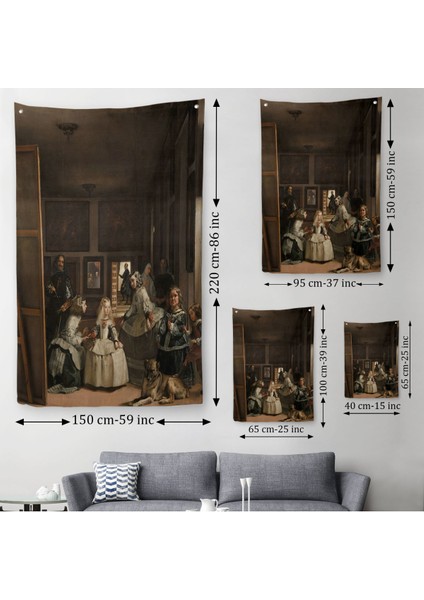 Las Meninas-Diego Velázquez Klasik Sanat Duvar Örtüsü - Halısı-5243 modelleri