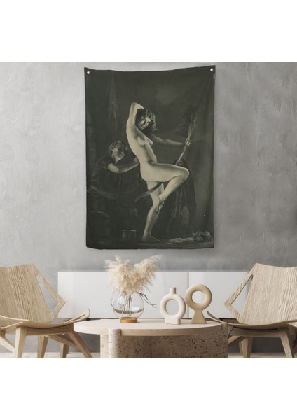 Şabat Gününe Hazırlık, William Mortensen Cadılar Bayramı - Années 1930 Duvar Örtüsü - Halısı-5282