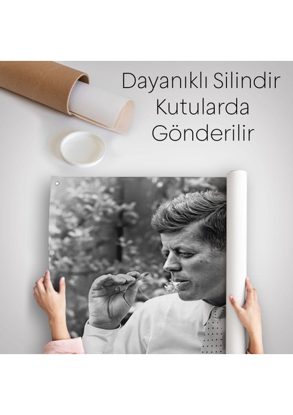 Marijuana Içen John F. Kennedy Duvar Örtüsü-Halısı-6588