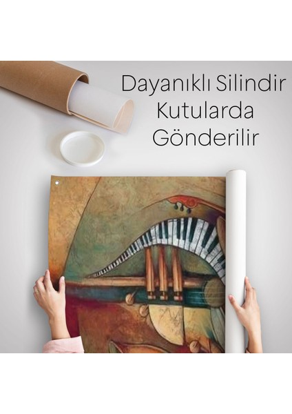 Müzik Aletleri Sürreal Duvar Örtüsü-Halısı-6487 indirimleri
