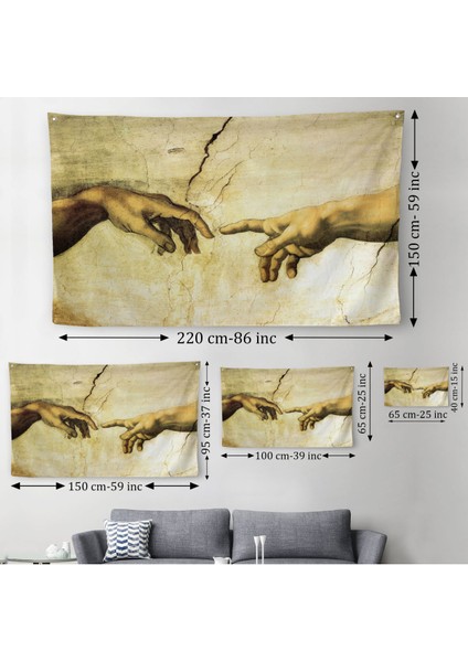 Yaratılışı Duvar Örtüsü-Halısı - The Creation Of Adam-6596 modelleri