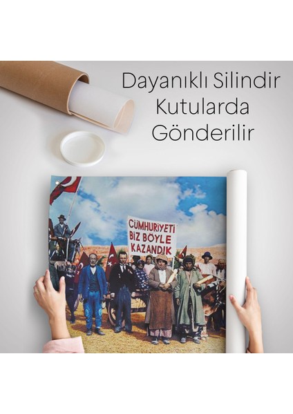 Biz Cumhuriyeti Böyle Kazandık Duvar Örtüsü-Halısı-6573
