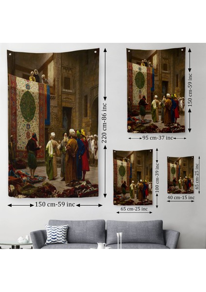 Osman Hamdi Bey'İn Halı Tüccarı Isimli Eseri Duvar Örtüsü - Halısı-5123 modelleri