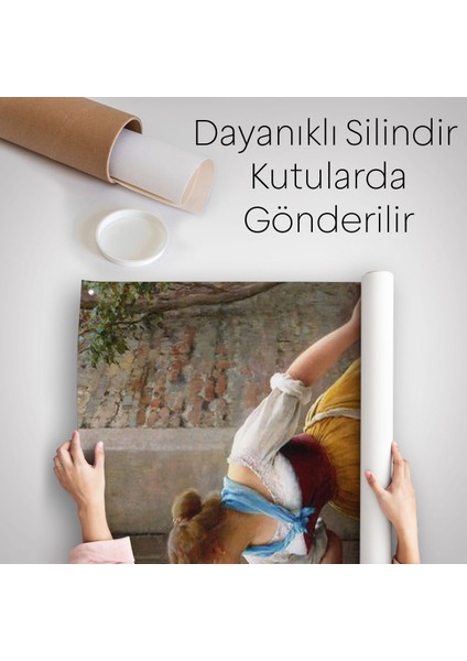 Eugene De Blaas'In Kulak Misafiri Reprodüksiyon Duvar Örtüsü - Halısı-6276 indirimleri