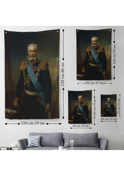 Rus Imparatorluğu Generali Alexander Vladimirovich Adlerberg Duvar Örtüsü-Halısı-6359