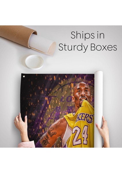 Kobe Bryant Los Angeles Lakers Kanvas Duvar Örtüsü-Halısı / Black Mamba-5151 indirimleri