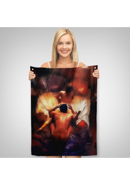 Rus Ressam Winter'İn Samimiyet Duvar Örtüsü-Halısı-6390