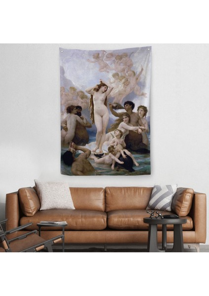 Venüsün Duğuşu Duvar Örtüsü-Halısı - Birth Of Venus William-Adolphe Bouguereau-6474