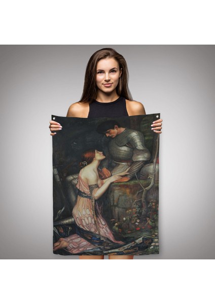 John William Waterhouse'Un Lamia Ve Şövalyesi Orenco Kanaviçe Duvar Örtüsü - Halısı-6263