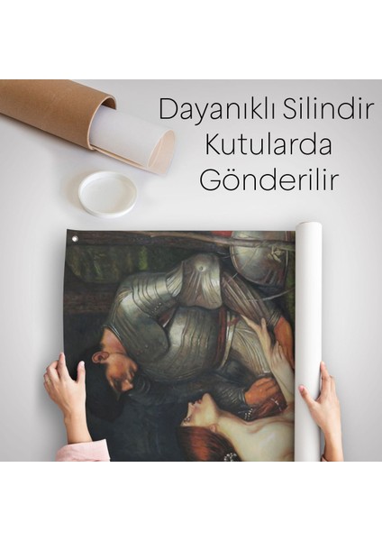 John William Waterhouse'Un Lamia Ve Şövalyesi Orenco Kanaviçe Duvar Örtüsü - Halısı-6263