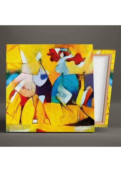 Ünlü Ressam Picasso Kübizm Soyut Kare Kanvas Tablo