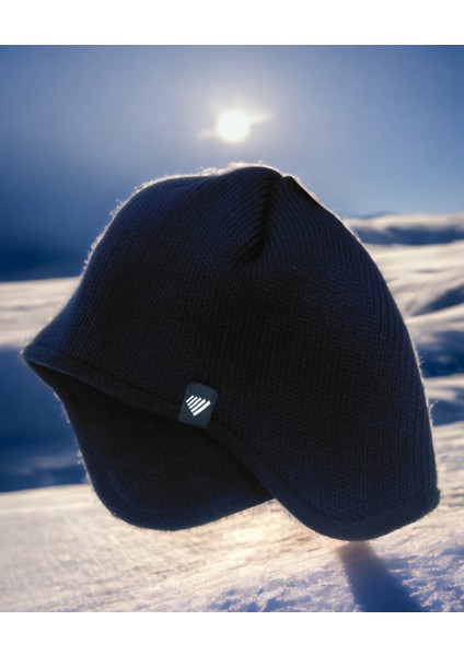 Unisex Içi Polar Kulak Ense Koruyuculu Rüzgar Geçirmez Termal Örme Bere modelleri