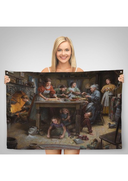 Aile Gelenekleri Duvar Örtüsü-Halısı - Morgan Weistling'S Painting Family Tradıtıons-6528 fiyatları