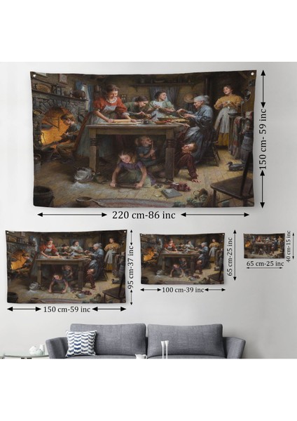 Aile Gelenekleri Duvar Örtüsü-Halısı - Morgan Weistling'S Painting Family Tradıtıons-6528 modelleri