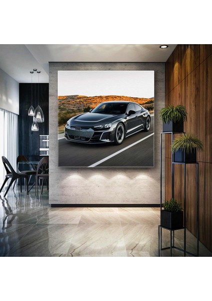 Audi Rs6 Spor Araba Otoyol Hız Tutkusu Kare Kanvas Tablo