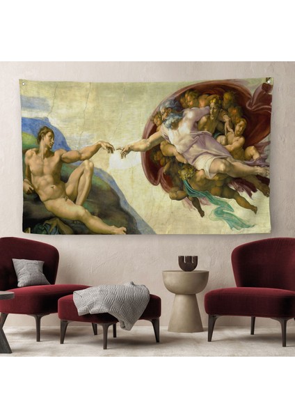Yaratılışı Duvar Örtüsü-Halısı - The Creation Of Adam-6631