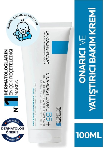 Roche Posay Cicaplast Baume B5 100 Ml- Kuru ve Tahriş Olmuş Ciltler Için Onarıcı Bakım Kremi