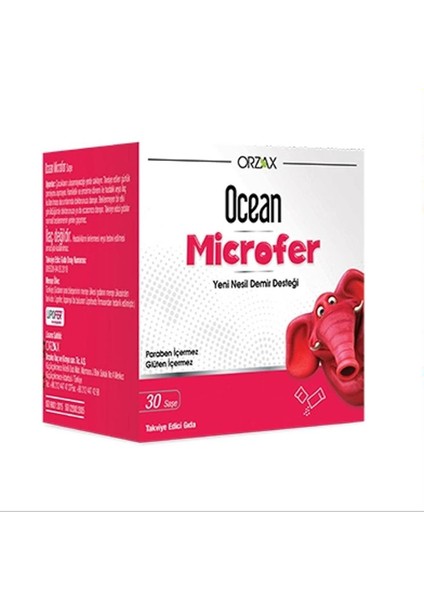 Ocean Microfer Takviye Edici Gıda 30 Saşe