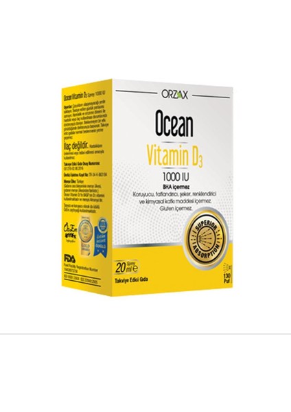 Ocean Vitamin D3 Sprey 20 ml