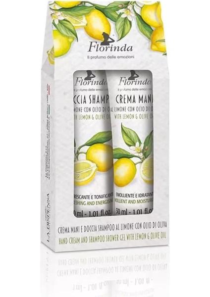 Limon & Zeytin Yağı El Kremi ve Duş Şampuanı 2X30ML 2li Set