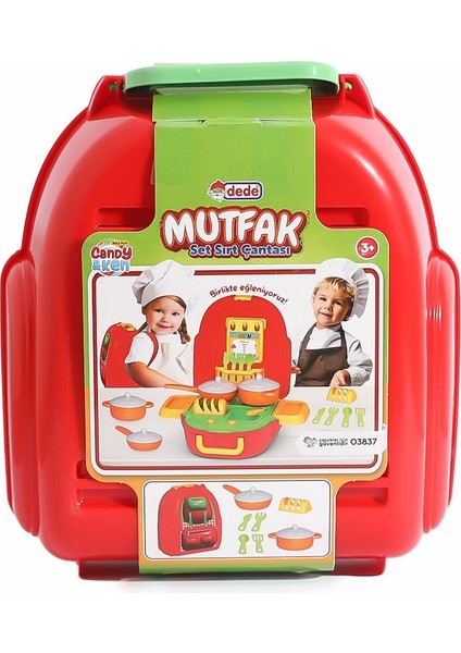 03837 Candy Mutfak Seti Sırt Çantası -Dede