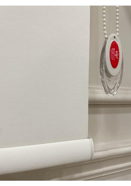 Stor Perde Kalın Kumaş (Keten) -Alüminyum Kasa Boru - Krem