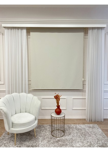 Stor Perde Kalın Kumaş (Keten) -Alüminyum Kasa Boru- fiyatları