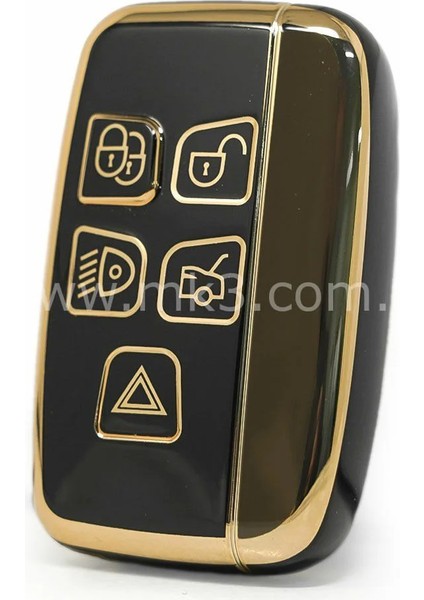 Land Rover Range Rover Evoque Vogue Sport Discovery Freelander Discovery Sport Keyless Go Nano Anahtar Kılıfı 3 Buton Siyah