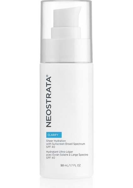 Clarıfy Yağlı Ciltler Için E Vitaminli Güneş Koruyuculu Nemlendirici Krem 50 ml