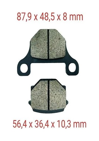 150KN-MH-MR Ön Fren Disk Balatası FA093 Suzuki Gn 125(1982-1990) Gs 125(1983-1994) Keeway Speed 125