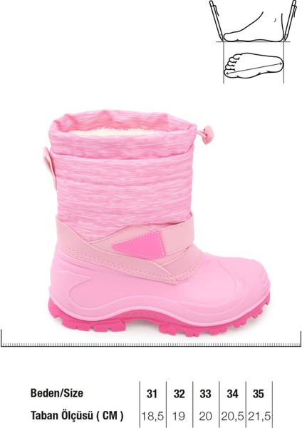 Kışlık Kız Çocuk Içi Sıcak Astarlı Kar Bot Çizme fırsatları