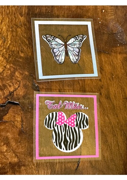 6x6 cm 2 Li Şeffaf Arma Yama Dikiş Çanta Aksesuarı