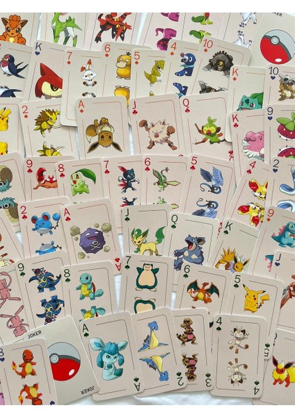 Pokemon İskambil Poker Kartı