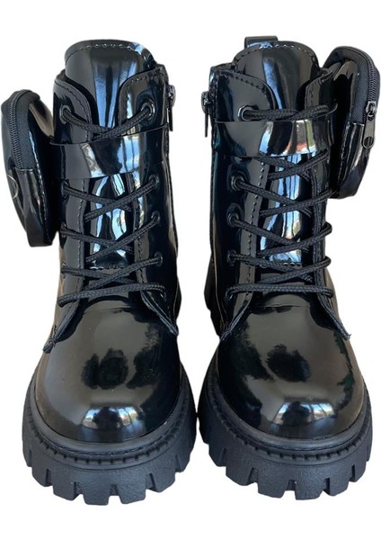 Çantalı Kız Çocuk Bot Postal SİYAH - SİYAH