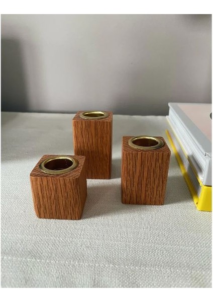 Ahşap Şamdan Set Üçlü indirimleri