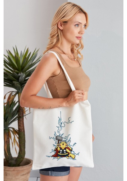 Pokemon Model Baskılı Günlük Kullanım Özel Baskı Bez Omuz Çantası Hediyelik Tote Bag