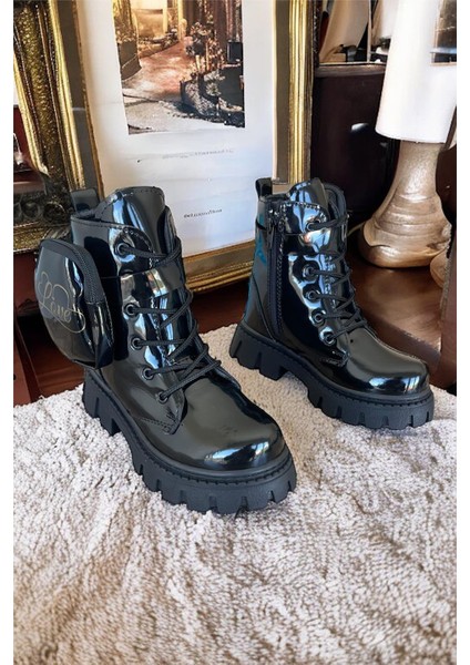 Çantalı Kız Çocuk Bot Postal SİYAH - SİYAH fiyatları