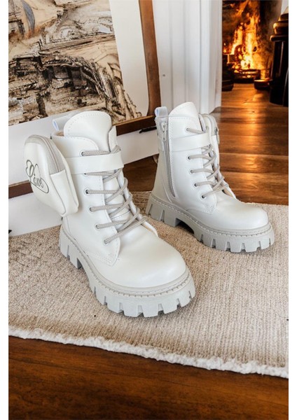 Çantalı Kız Çocuk Bot Postal KREM fiyatları