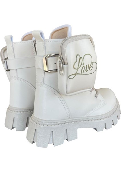 Çantalı Kız Çocuk Bot Postal KREM indirimleri