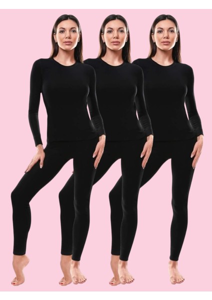 Kadın Termal Alt Üst Içlik Takımı 3 Adet