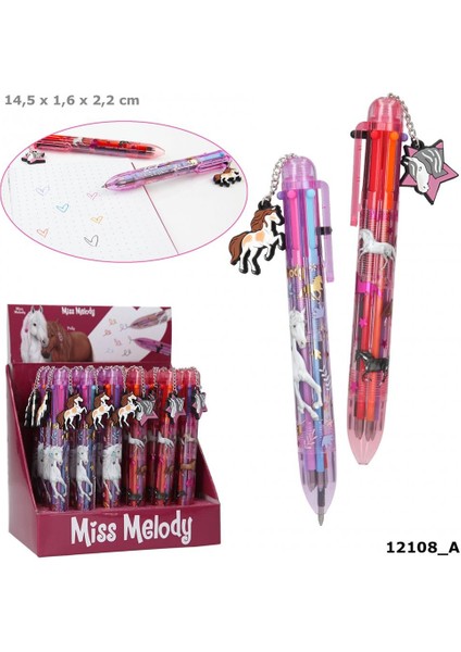 Top Model Miss Melody Gel Pen 6 Colours