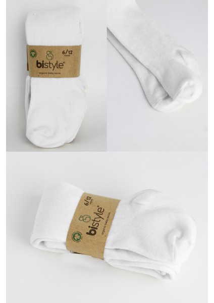 Unisex Bebek Külotlu Çorap Beyaz