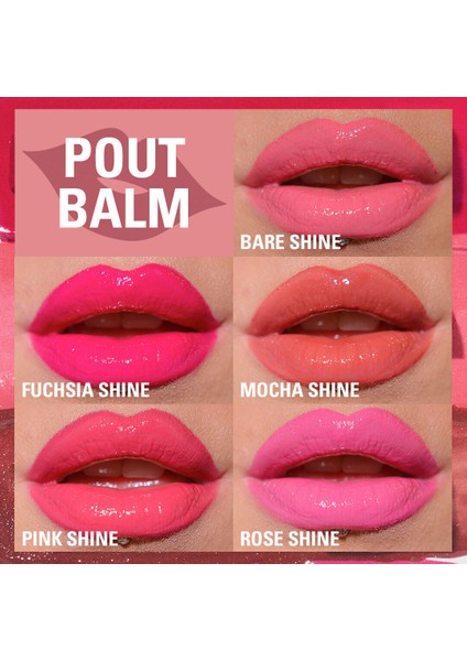 Lip Pout Balm Dudak Balm Bare Shine