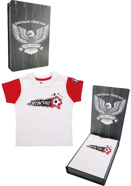 Orijinal Beyaz Bebek T-Shirt Hediyelik Ahşap Kutulu
