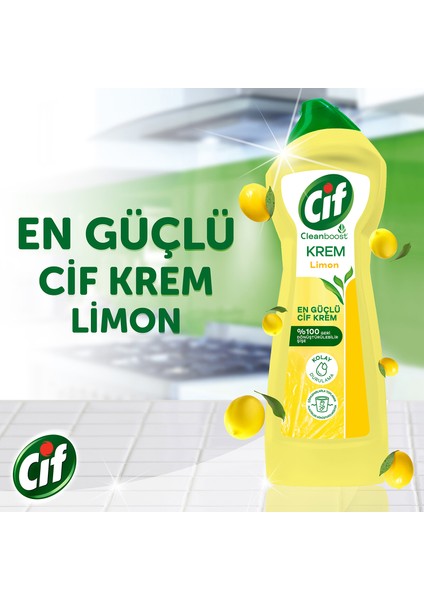 Krem Amonyak + Limon + 2’li Sünger 2x750 ml