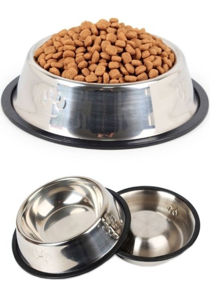 Paslanmaz Kedi Köpek Mama Kabı Orta Boy modelleri