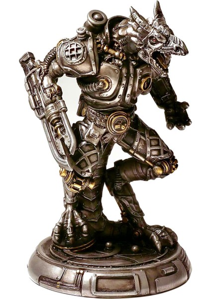 Steampunk Serisi Savaşçı Ejderha Golem